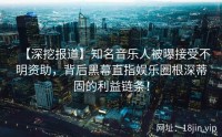 【深挖报道】知名音乐人被曝接受不明资助，背后黑幕直指娱乐圈根深蒂固的利益链条！