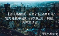 【全链路整合】麻豆社区全面升级：官方免费平台如何实现社交、视频、内容三结合