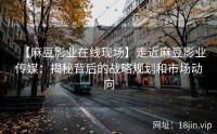 【麻豆影业在线现场】走近麻豆影业传媒：揭秘背后的战略规划和市场动向